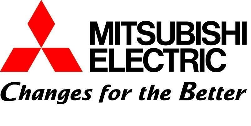 The logo for mitsubishi electric changes for the better