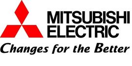 The logo for mitsubishi electric changes for the better