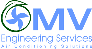 The logo for gmv engineering services air conditioning solutions