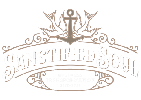 Sanctified Soul Business Transformation white logo Lancaster PA