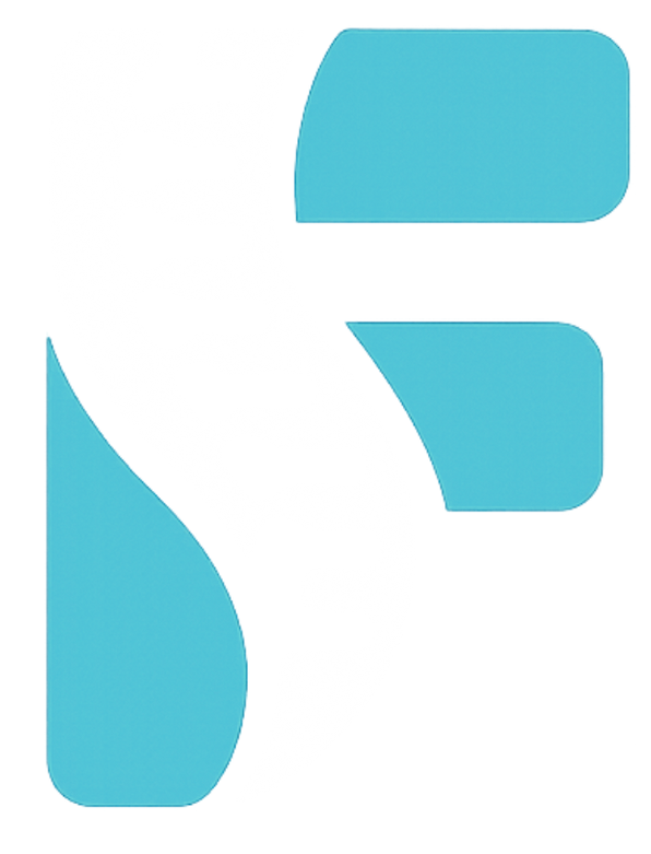 Blue and white abstract 