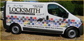 The Isle of Wight Locksmith Company Van
