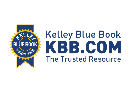 A logo for kelley blue book kbb.com the trusted resource