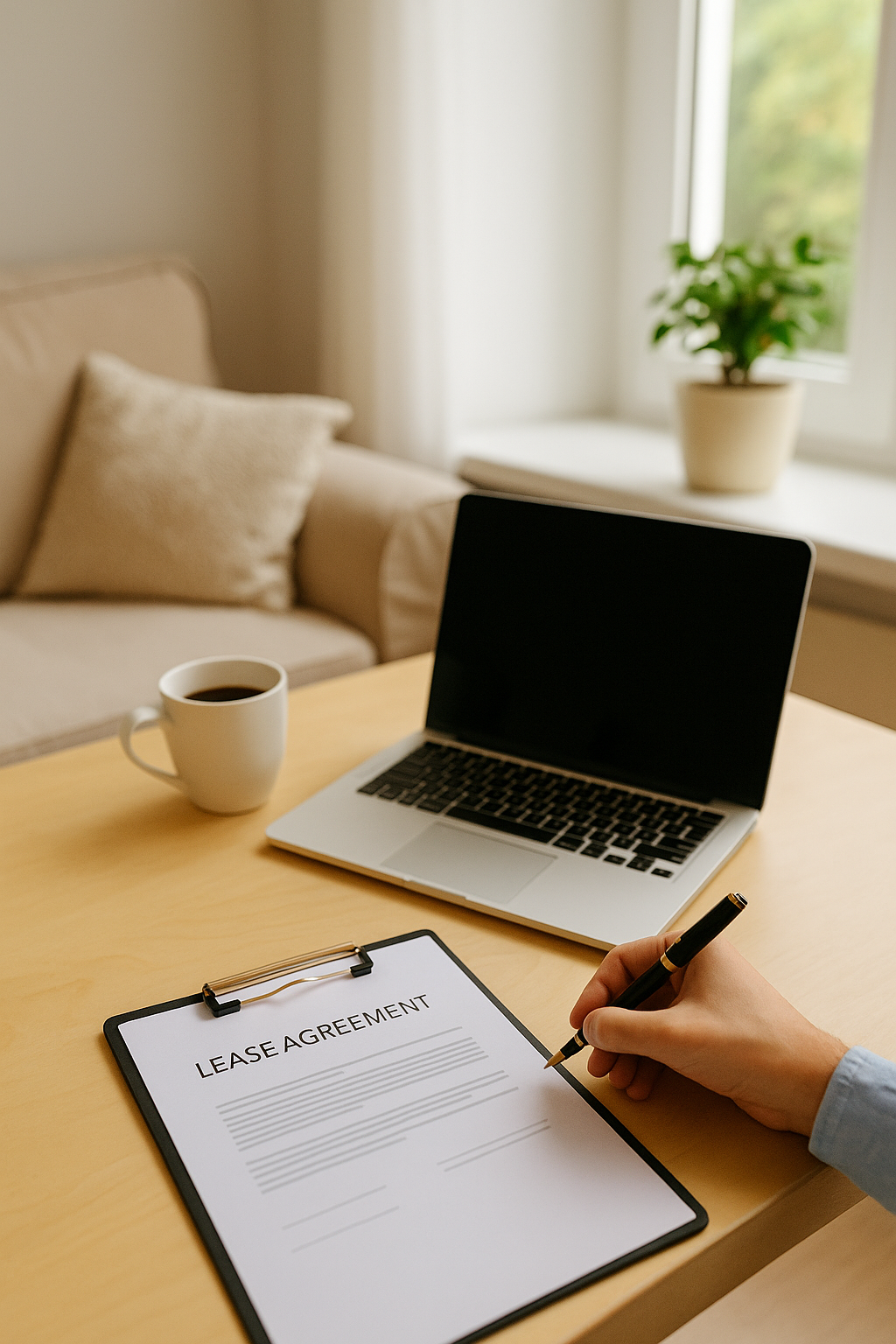 A vase of flowers is sitting on a table next to a window.