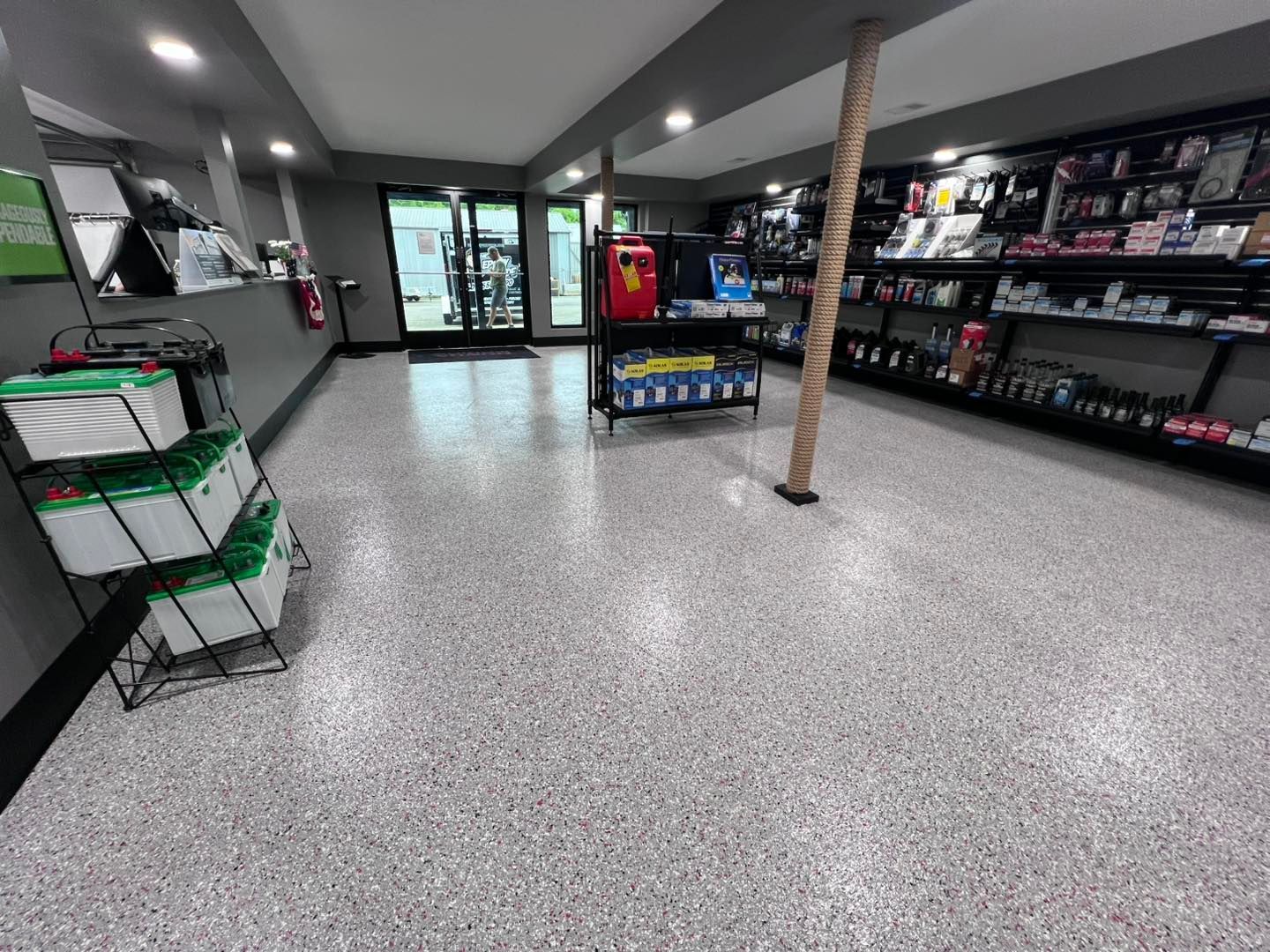 commercial flake floors