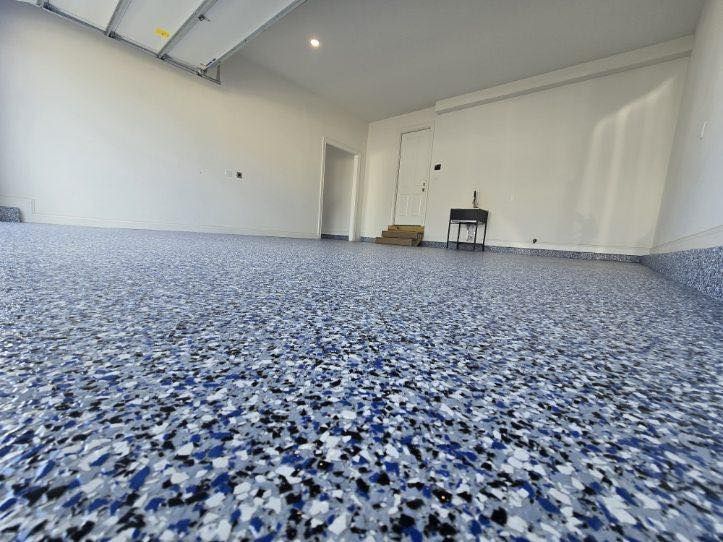 Flake flooring installation in Louisville, KY