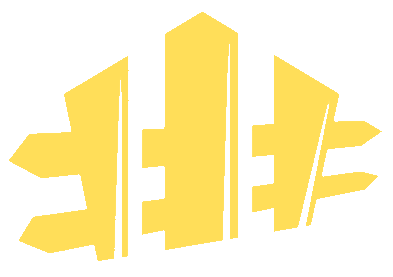 Gold logo for Pomona Fence Company: Fence outline above text within a gold circle.
