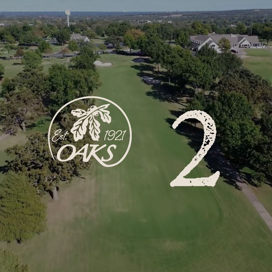 Aerial view of a golf course with