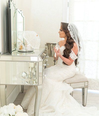 Woman Wearing Wedding Gown — The Beauty Suite — Staten Island, NY
