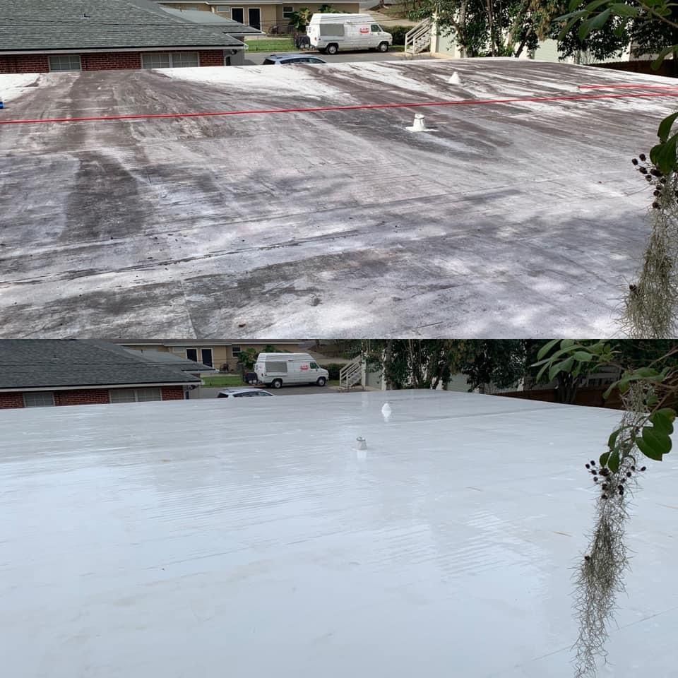 Before and After Flat Roof