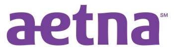 Aetna logo in purple with the letters "aetna" and the trademark symbol.
