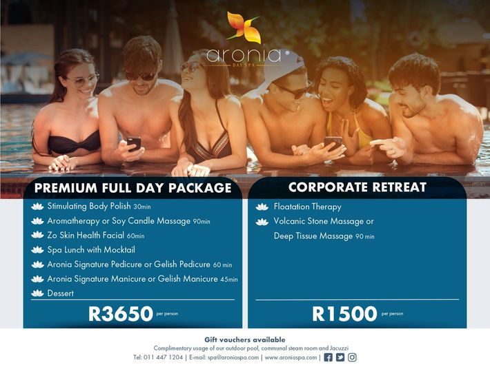 Aronia Spa Corporate Packages