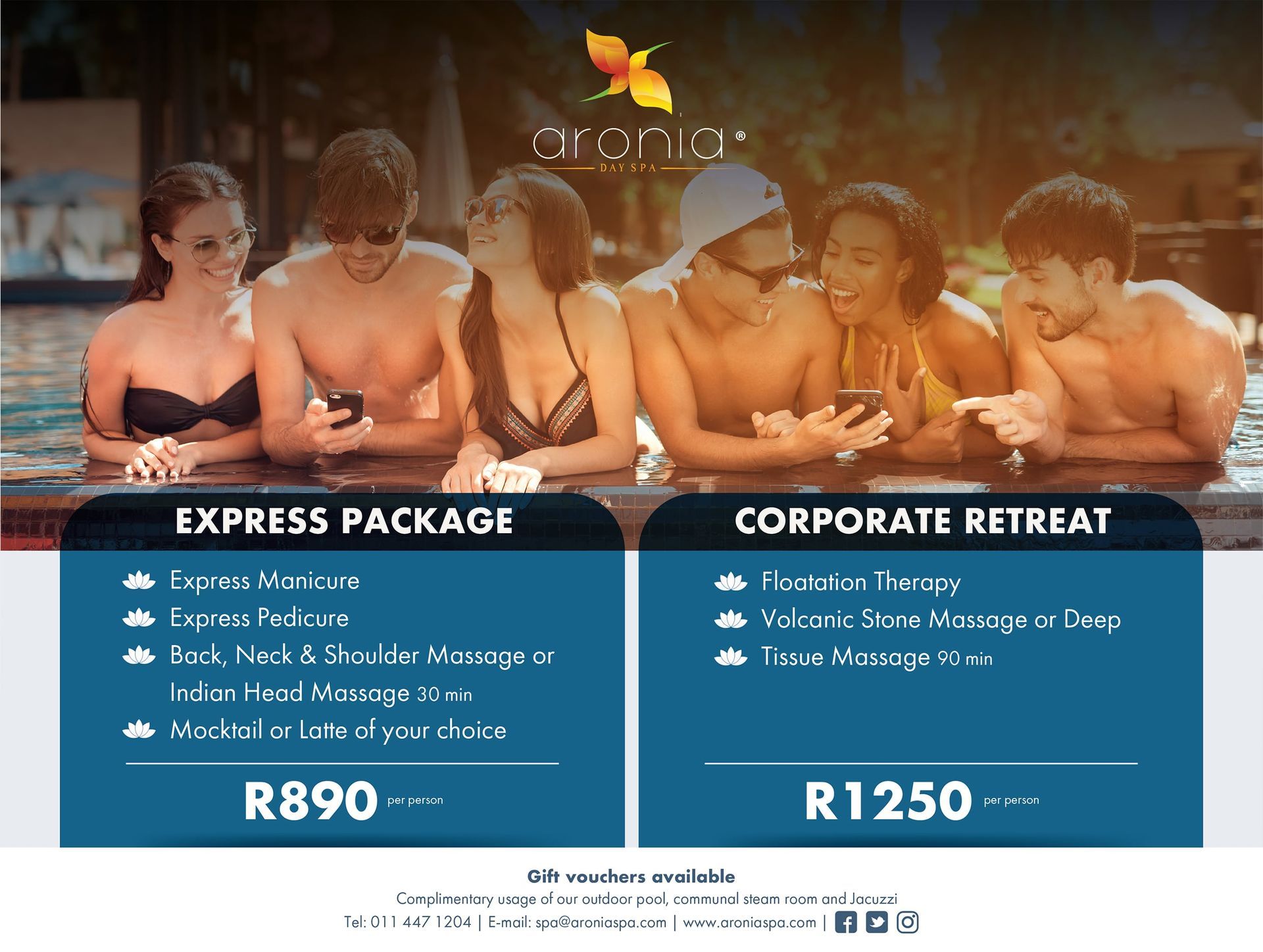 Aronia Spa Corporate Packages
