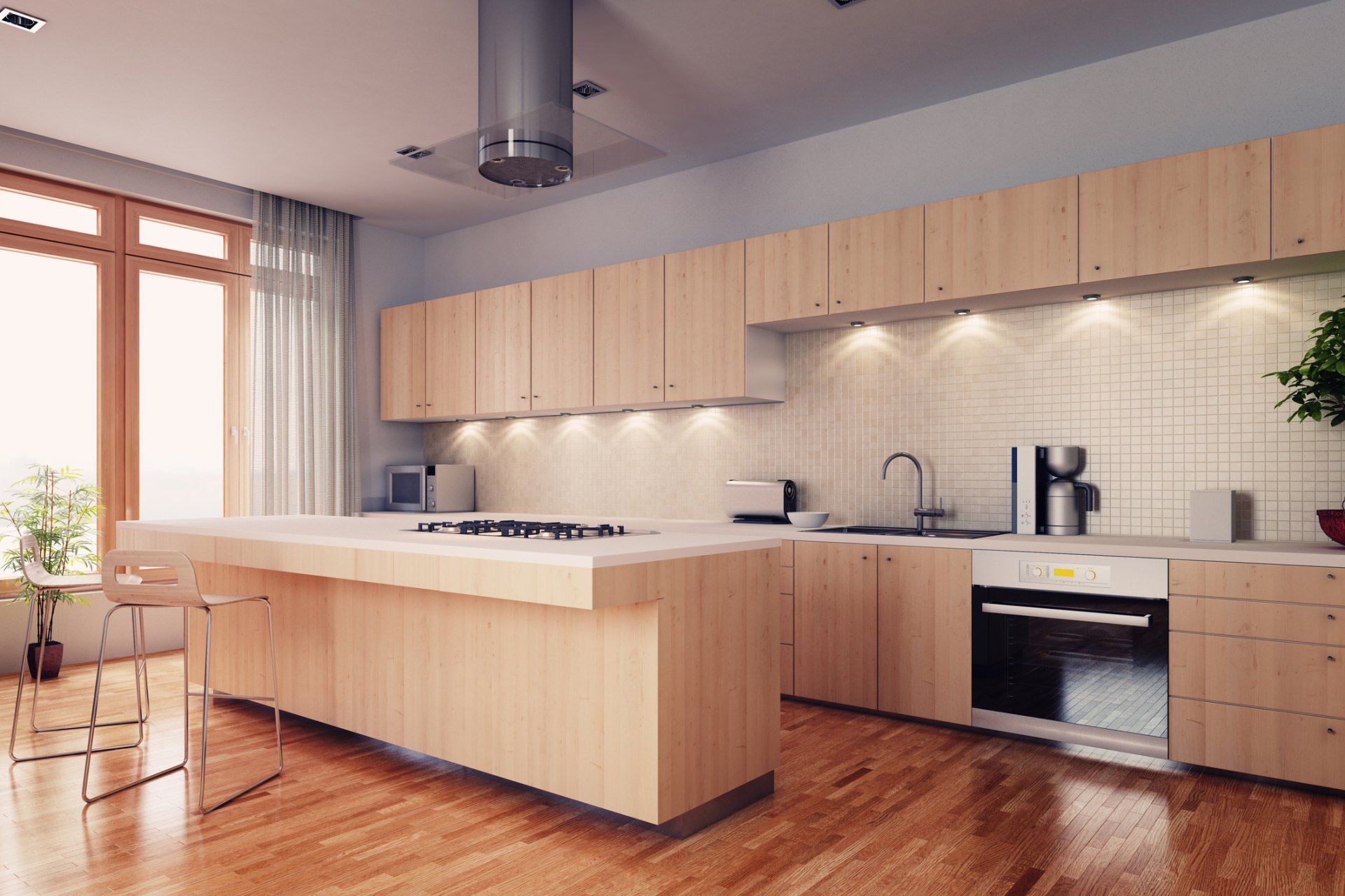 Modernized Kitchen with Wooden Color - Fort Worth, TX - At Your Service Flooring