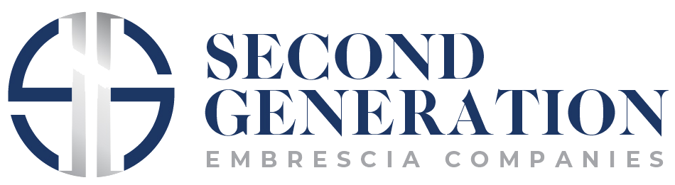 A logo for second generation embrascia companies