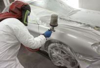 professional paint work on car