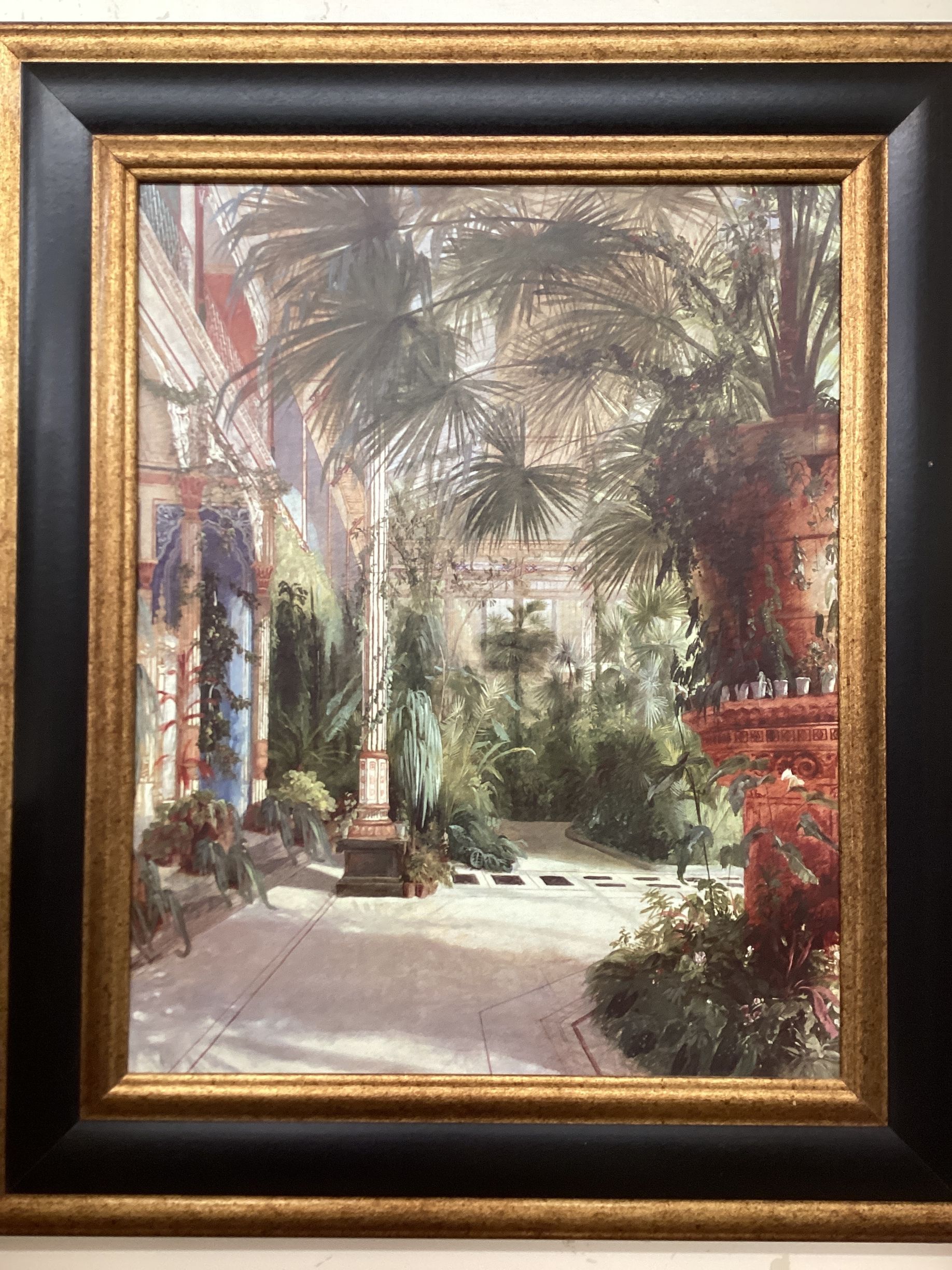 Atrium Black Gold Frame Picture