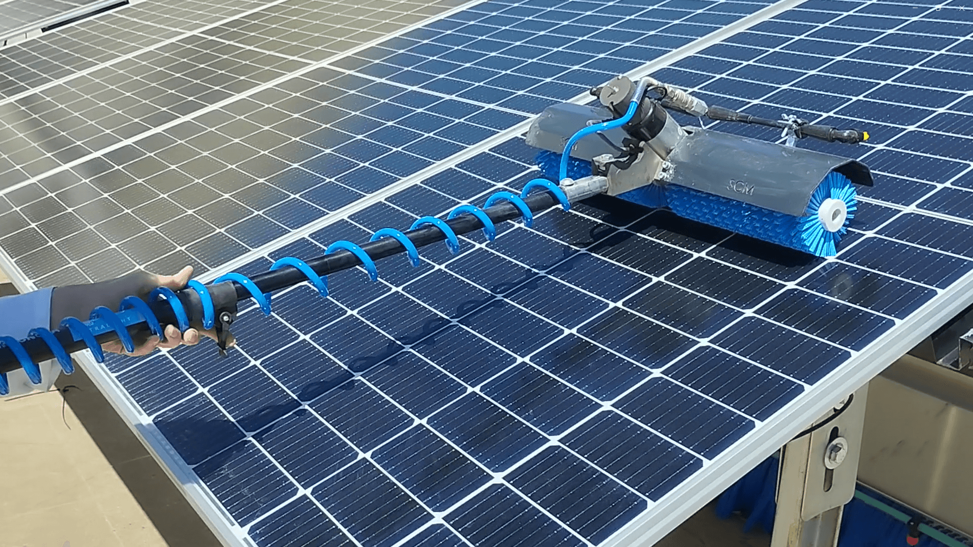 cleaning solar panels