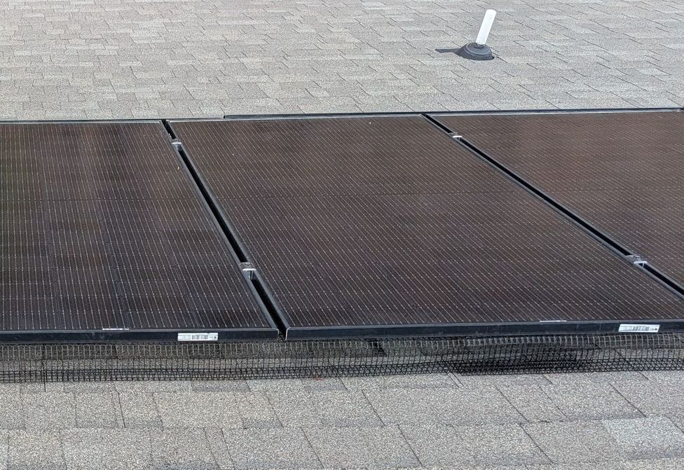 roof mounted solar panels