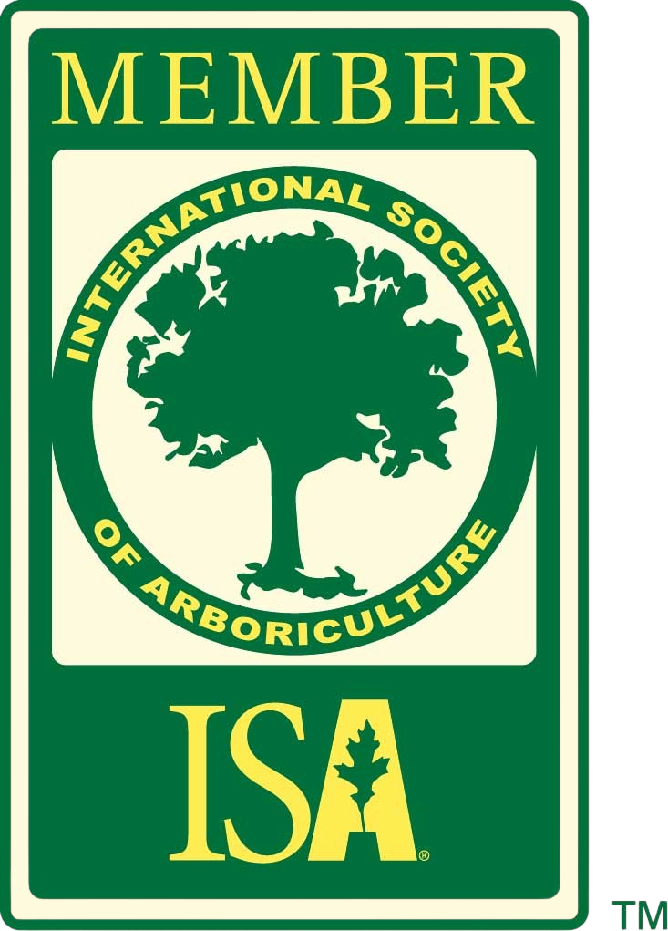 Green ISA member badge with tree graphic and text: 