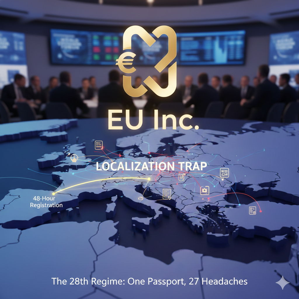 Diverse experts in Valencia collaborating on legal, IT, and marketing strategy for EU startups.