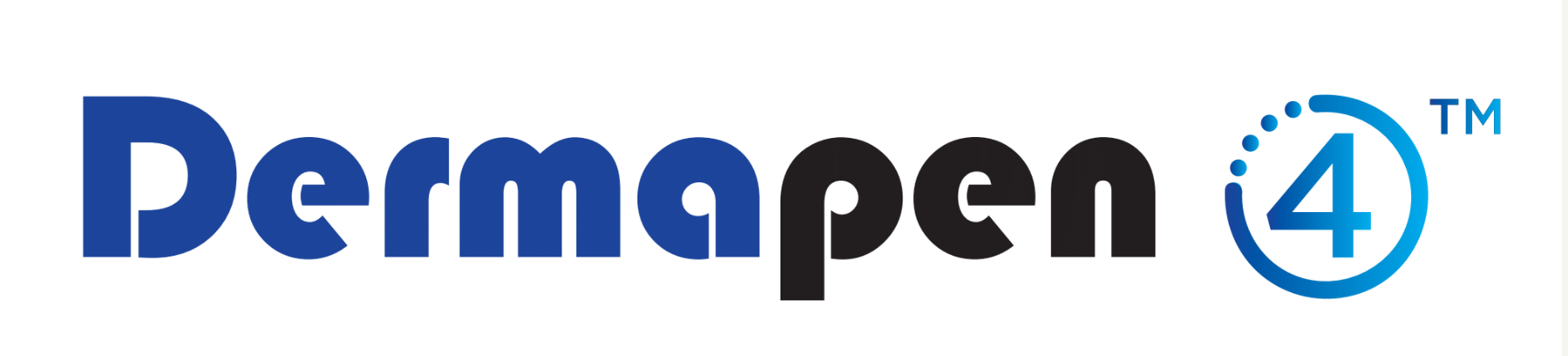 Ein blau-schwarzes Logo für Dermapen 4