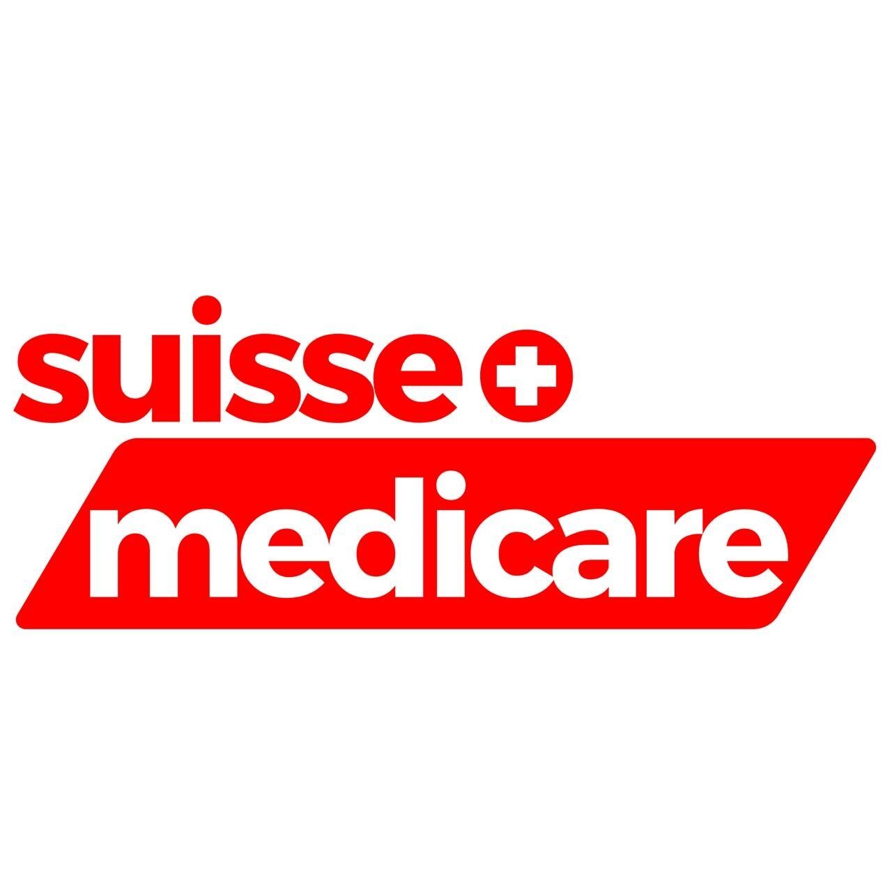 Ein rot-weißes Logo für Suisse Medicare