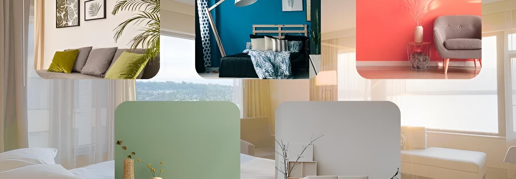 A Collage of Pictures of a Living Room — O'Brien Painting Contractors in Alexandra Headland, QLD