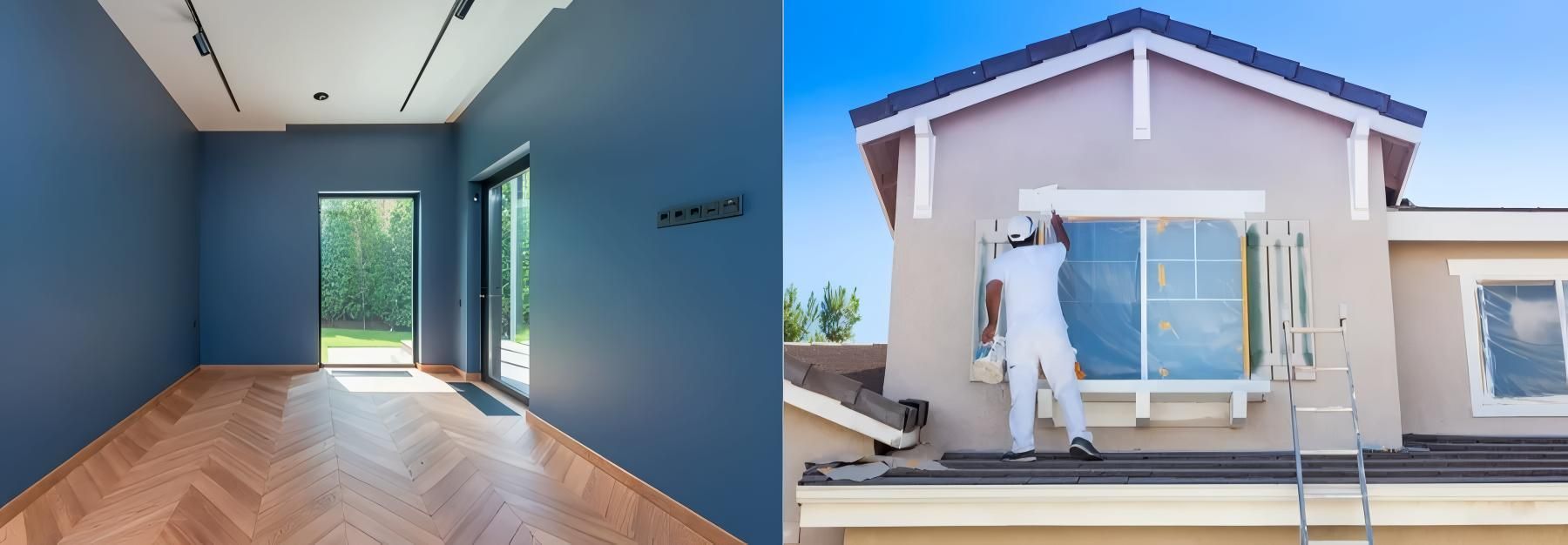 An Empty Room and Picture of a House — O'Brien Painting Contractors in Alexandra Headland, QLD