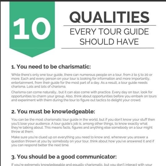 10 Skills every tour guide's should have!