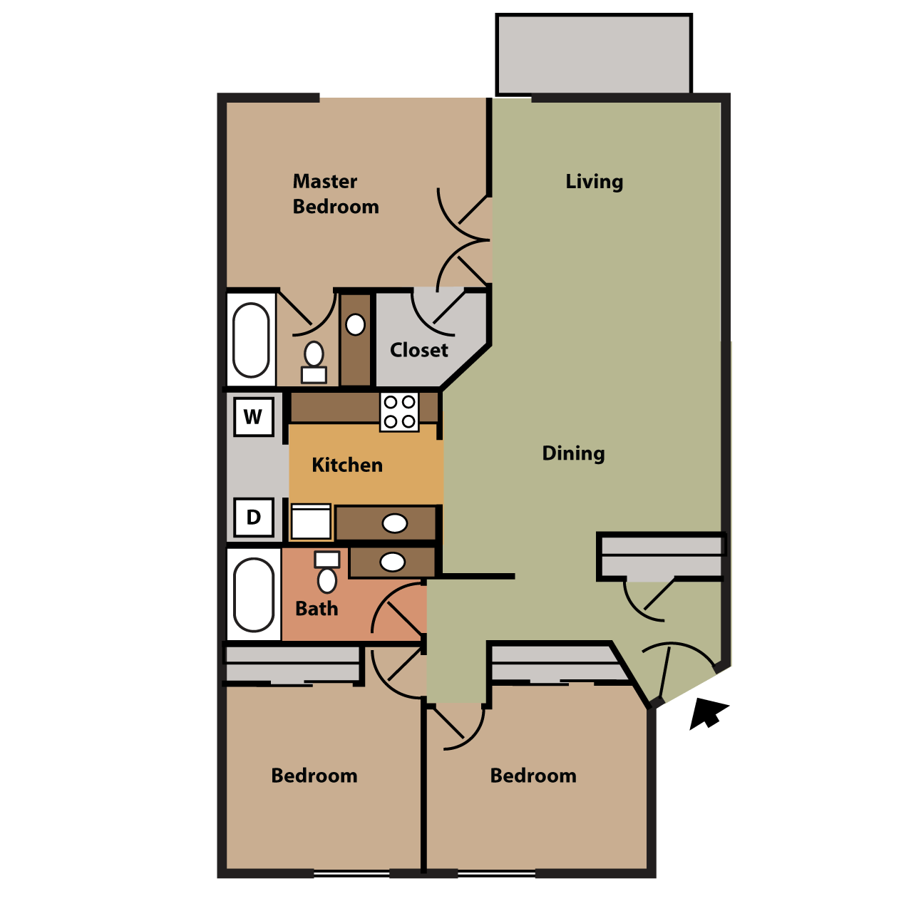 3 Bedroom Apartments for Rent in Cheney, WA