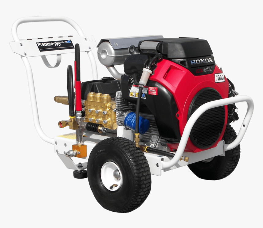 A pressure washer with a honda engine on it