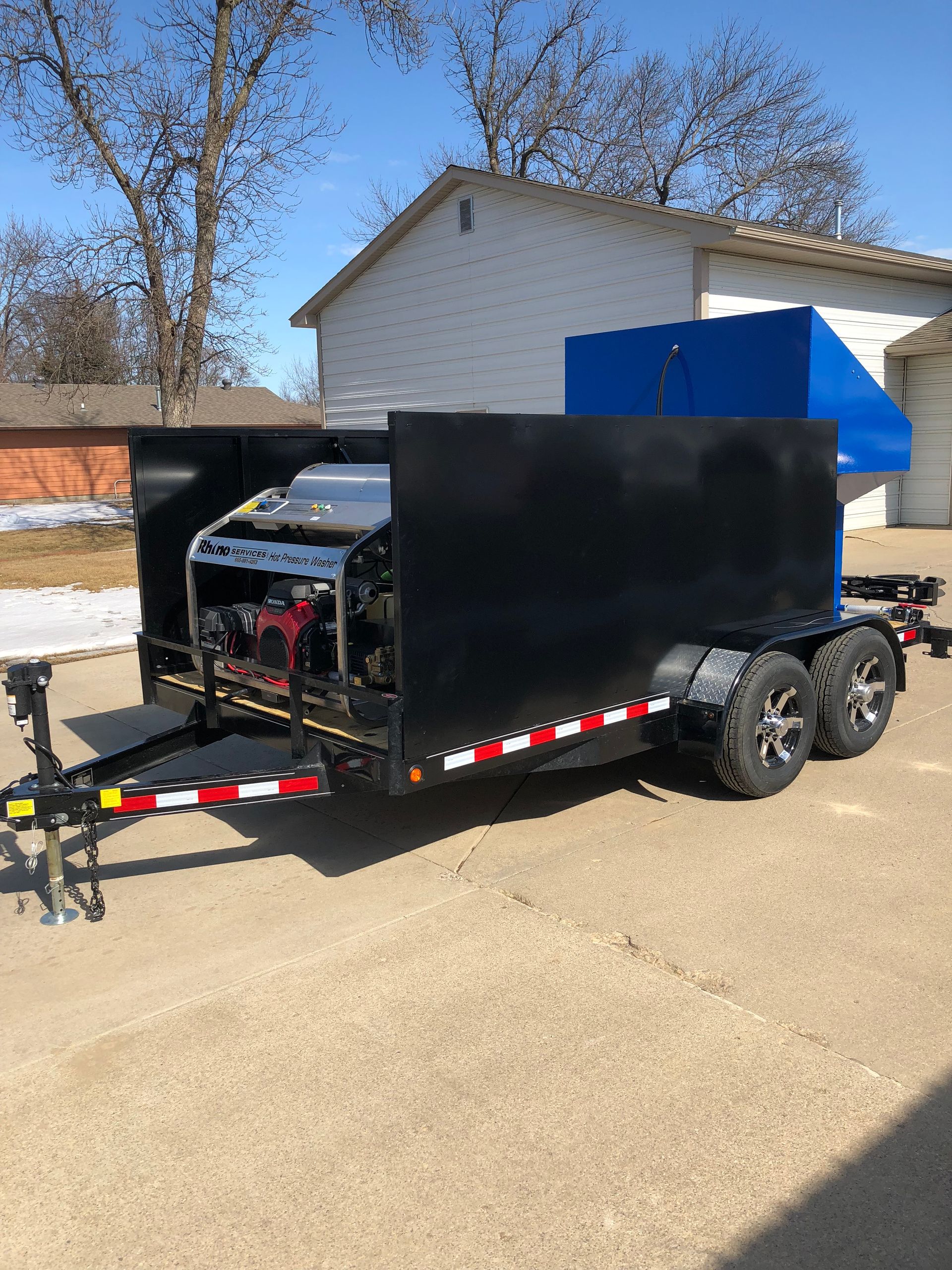 bin cleaning trailer