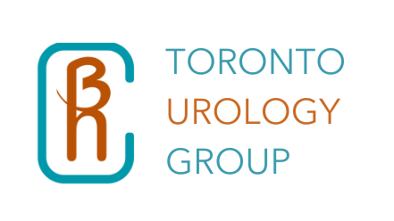 The logo for Toronto Urology Group is blue and orange.