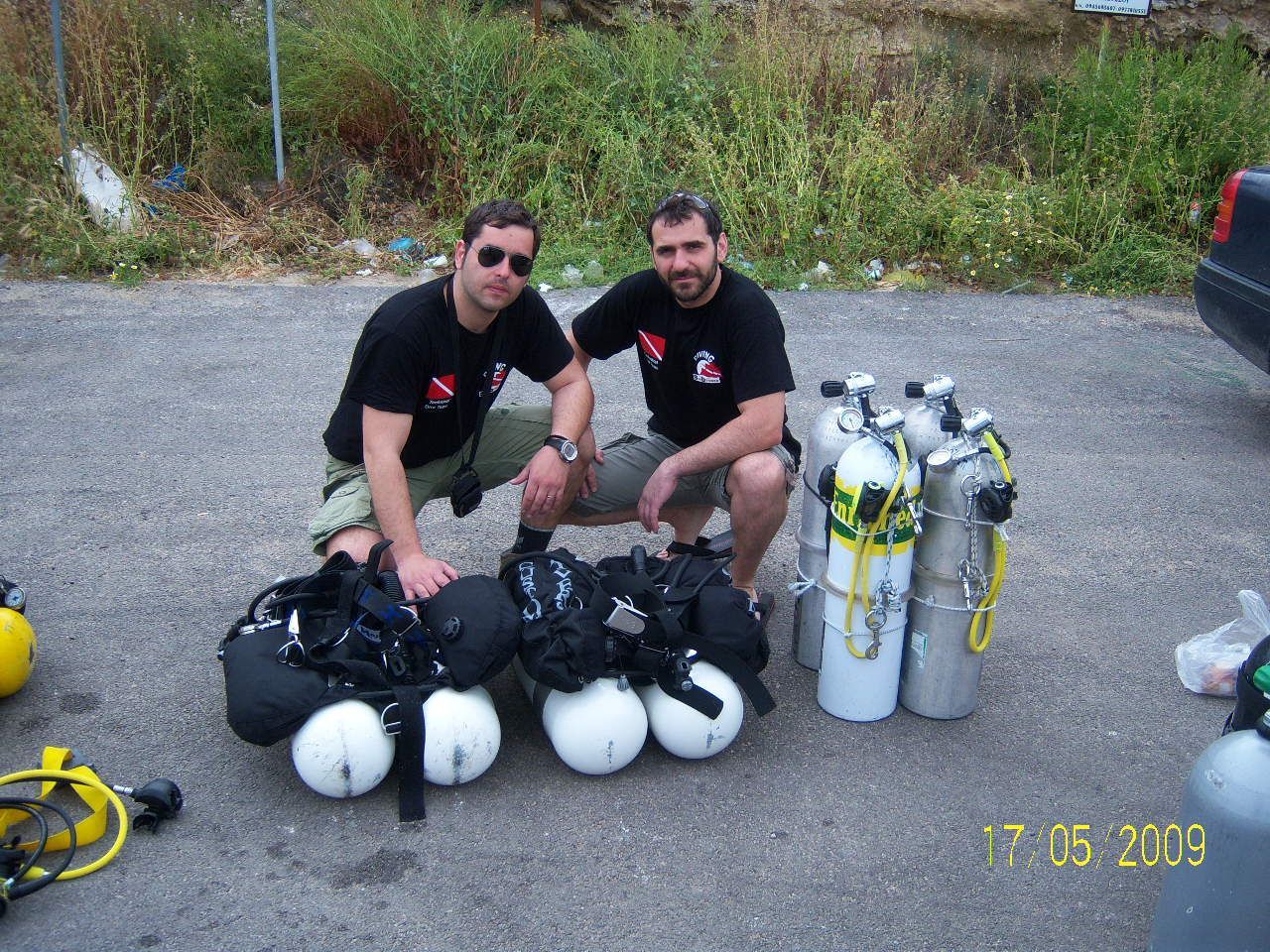 Diving team Σιμάτος - Πετρούλιας σε τεχνική κατάδυση