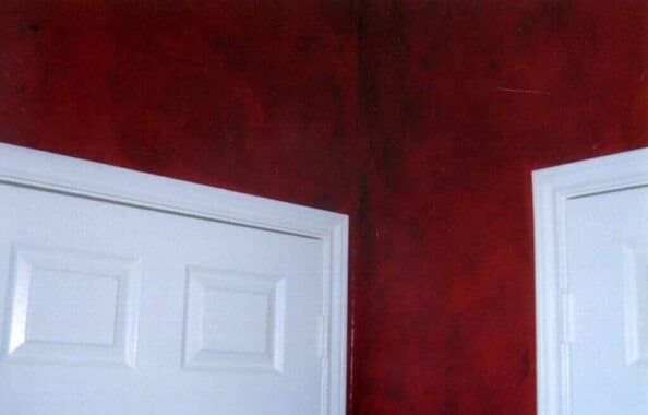 red wall and two white door  — Paint in Plano, TX