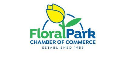 The logo for floral park chamber of commerce established 1953