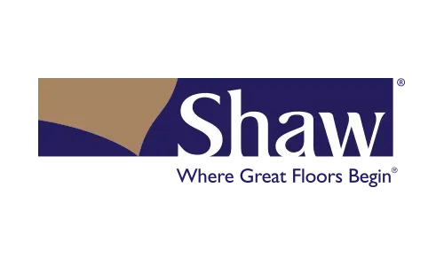 The logo for shaw where great floors begin.