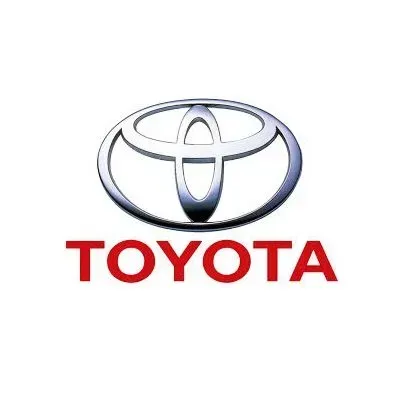 The toyota logo is on a white background.