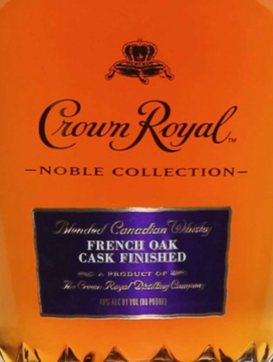 A bottle of crown royal noble collection french oak cask finished