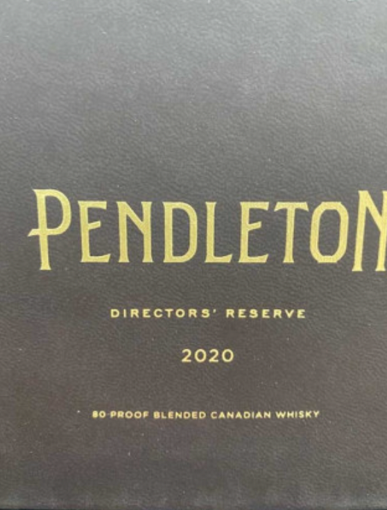 A black box of pendleton directors reserve 2020 whisky