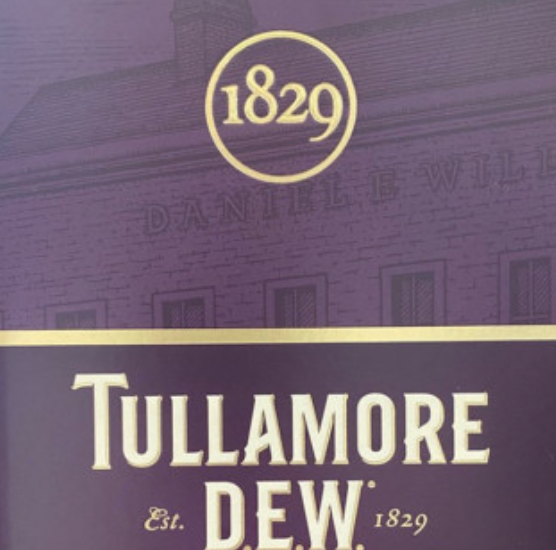 A bottle of tullamore dew from 1829