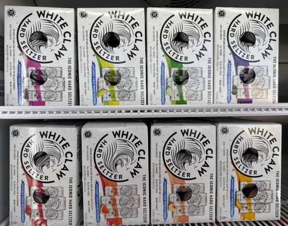 variety of white claw alcoholic seltzers available for purchase 