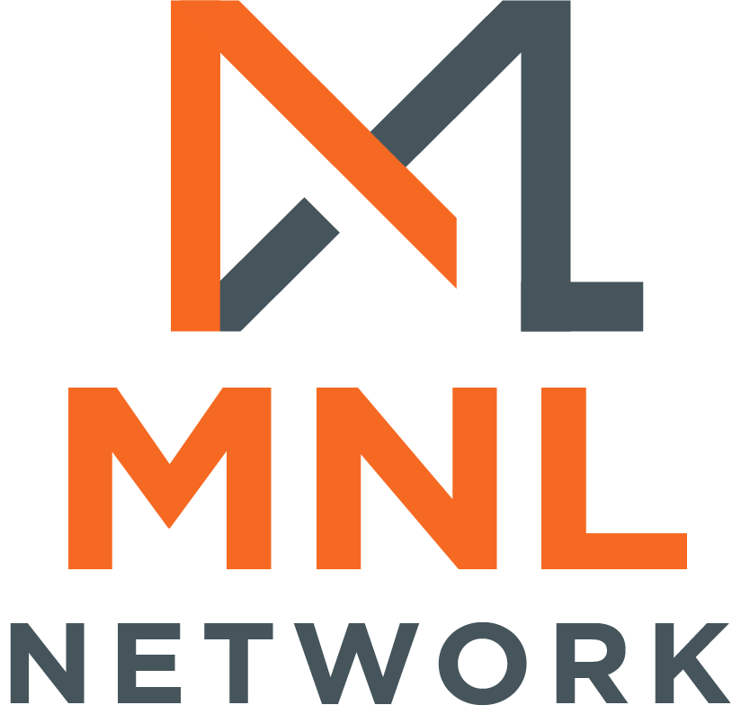 Logo for MNL Network LLC: black letters MNL above a red bar with "NETWORK LLC" and blue text "RENOVATION, REMODELING & MORE."