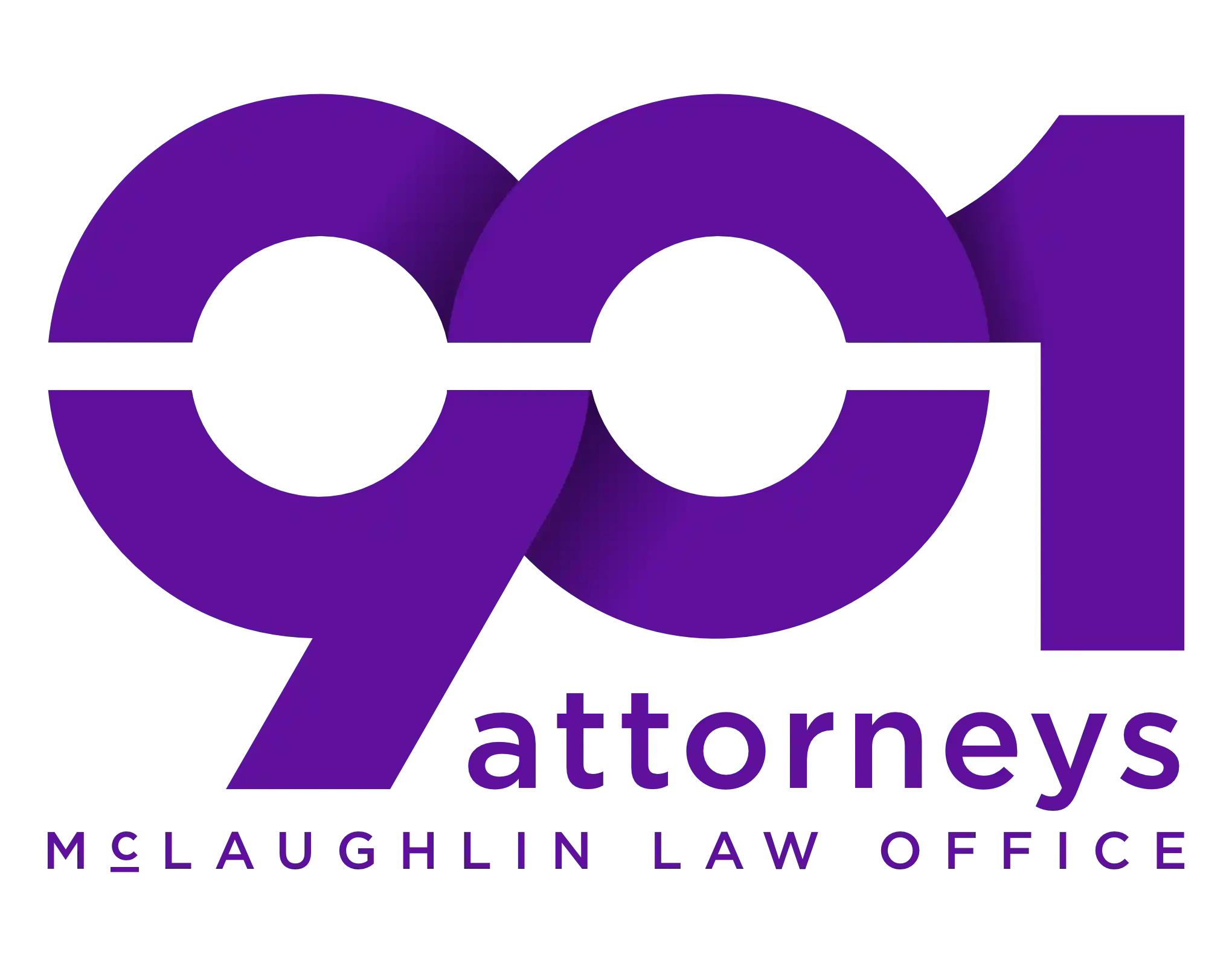 Purple logo with "901 attorneys" and "McLaughlin Law Office."