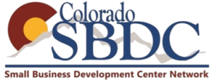 Colorado SBDC Small Business Development Center Network logo in maroon, gold, and gray