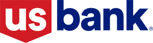 U.S. Bank logo in red and blue with a red shield icon