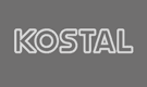 Das Wort „Kostal“ ist in Weiß auf grauem Hintergrund geschrieben.