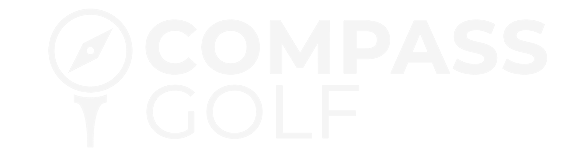 Compass Golf White Logo