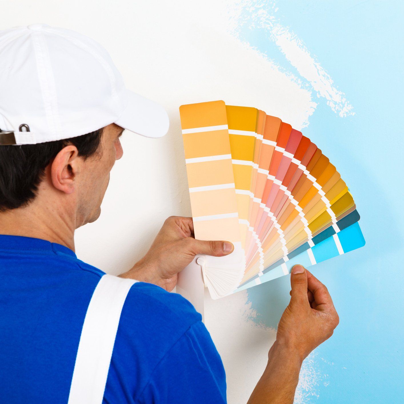 Painter Holding Color Palette — Arnold, MD — Jim’s Painting Co.